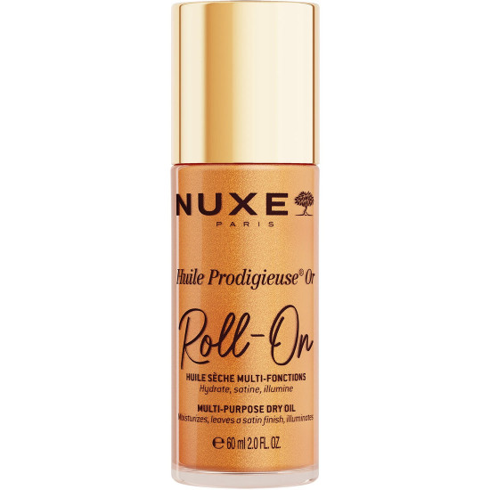 Nuxe - Huile Prodigieuse OR Roll-On Multi-Purpose Dry Oil Ιριδίζον Ξηρό Λάδι για Πρόσωπο, Σώμα & Μαλλιά - 60ml