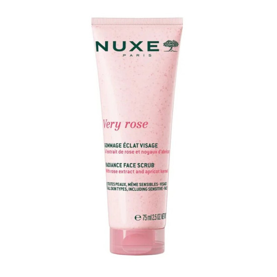 Nuxe - Very Rose Radiance Face Scrub Απαλό gel  απολέπισης για λάμψη προσώπου - 75ml