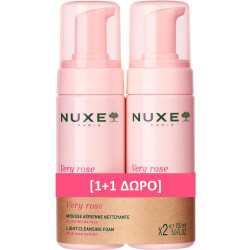 Nuxe - Promo Very Rose light cleansing foam Ελαφρύς αφρός καθαρισμού προσώπου (1&1 Δώρο) - 2x150ml