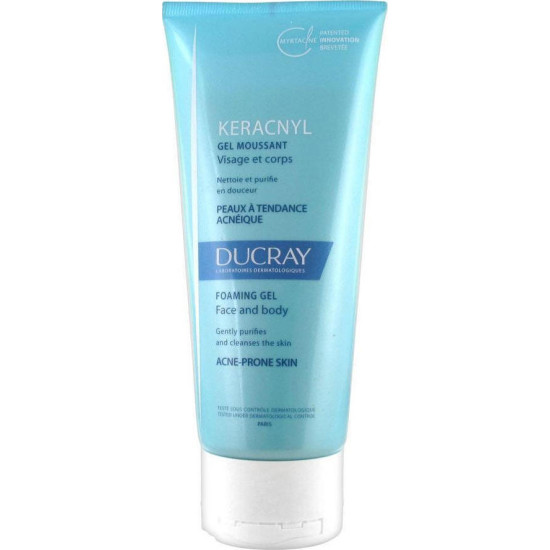 Ducray - Keracnyl gel moussant καθαριστικό για μικτό-λιπαρό δέρμα με ατέλειες - 200ml