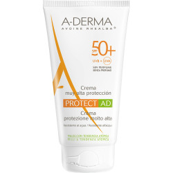 A-Derma - Exomega Control Emollient solar cream SPF50+ Αντηλιακό Προσώπου και Σώματος  για Ατοπικό Δέρμα - 150ml