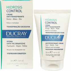 Ducray - Hidrosis Control Αποσμητική Kρέμα κατά της εφίδρωσης - Πρόσωπο-Χέρια και Πόδια - 50ml