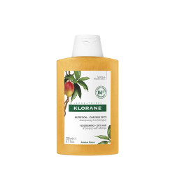 Klorane - Shampoo With Mango Θρεπτικό Σαμπουάν Επανόρθωσης και Λάμψης Mε Βούτυρο Μάνγκο  για Ξηρά Μαλλιά - 200ml