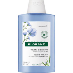 Klorane - Linum Shampoo Σαμπουάν με Ίνες Λιναριού που Δίνει Όγκο στα Λεπτά Μαλλιά - 200ml