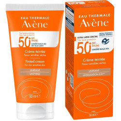 Avene - Cream Tinted SPF50+ Αντηλιακή Κρέμα Προσώπου με Χρώμα για το Ξηρό Ευαίσθητο Δέρμα - 50ml