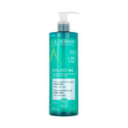 A-Derma - Biology AC Cleansing Foaming Gel Αφρίζον Τζελ Καθαρισμού για Λιπαρές Επιδερμίδες - 400ml
