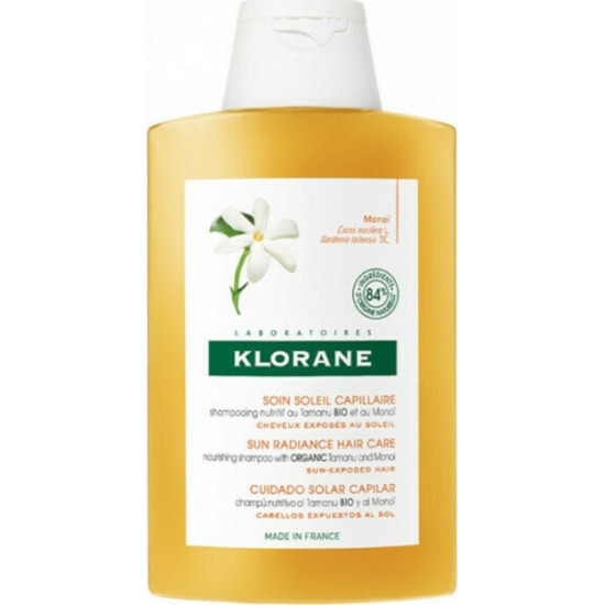 Klorane - Nourishing Shampoo with Organic Tamanu & Monoi Σαμπουάν Θρέψης και Επανόρθωσης για Μαλλιά που Έχουν Αποδυναμωθεί από τον Ήλιο - 200ml