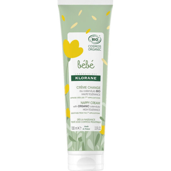 Klorane - Bebe Creme Change Nappy Cream Βιολογική Κρέμα Αλλαγής Πάνας - 100ml