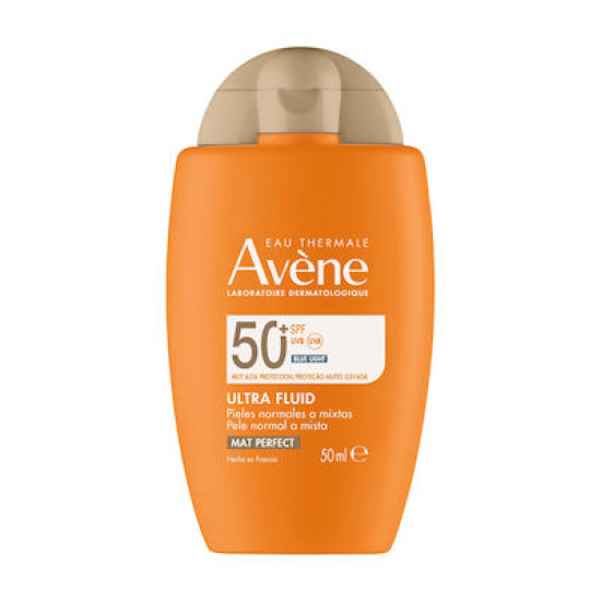 Avene - Ultra Fluid Perfecteur SPF 50+ Λεπτόρρευστη Αντηλιακή Υψηλής Προστασίας με Χρώμα που Προσαρμόζεται - 50ml