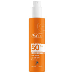 Avene - Sun Care Spray 100% Invisible SPF50+ Αντηλιακή Διάφανη Λοσιόν σε Spray για Σώμα - Πρόσωπο με Υψηλή Προστασία για Ευαίσθητα Δέρμα - 200ml
