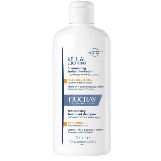 Ducray - Kelual Squanorm Regulating Treatment Shampoo Dry Dandruff Σαμπουάν κατά της Ξηρής Πιτυρίδας - 400ml