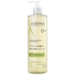 A-Derma - Gel Douche Surgras Ultra - Rich Shower Gel Πλούσιο Τζελ Καθαρισμού για το Ξηρό Δέρμα 3σε1 Προστατεύει-Θρέφει-Καθαρίζει- 750ml