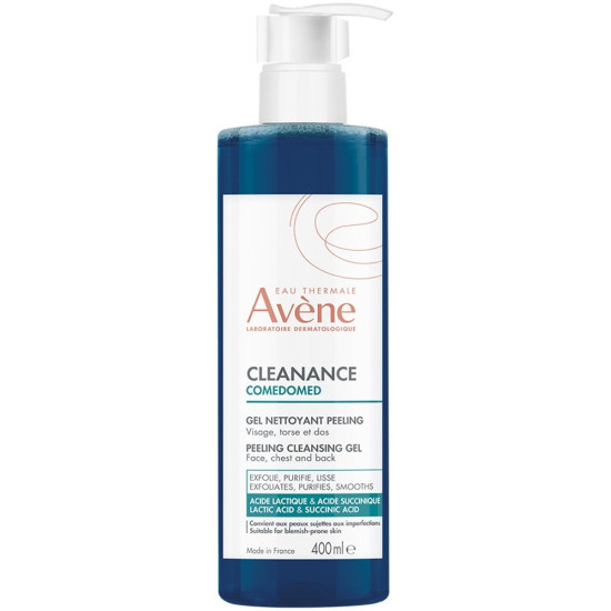 Avene - Cleanance Comedomed Peeling Cleansing Gel Αφρώδες Gel Καθαρισμού για Λιπαρό Δέρμα με Ατέλειες ή Τάση Ακμής - 400ml
