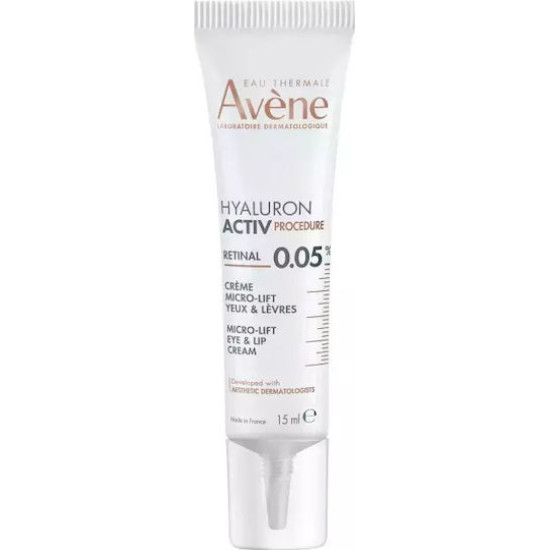 Avene - Hyaluron Activ Procedure Retinal 0.05 % Micro Lift Eye & Lip Cream Κρέμα Ματιών & Χειλιών με Ρετινάλη - 15ml