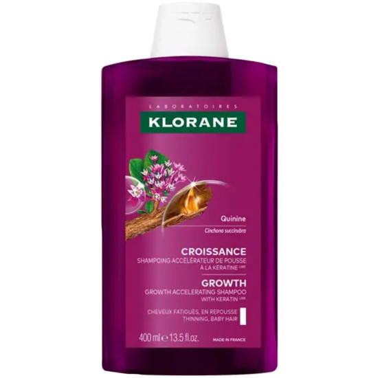 Klorane - Growth Accelerating Shampoo Σαμπουάν Επιτάχυνσης της Ανάπτυξης των Μαλλιών με Αδενοσίνη και Κινίνη - 400ml
