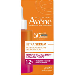 Avene - Ultra Serum Cell Protection Instantly Plumps SPF50 Ορός Προσώπου για Αντηλιακή Προστασία και Άμεσο Αποτέλεσμα Σύσφιξης - 30ml
