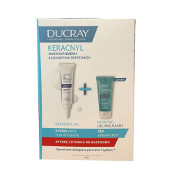 Ducray - Promo Pack Keracnyl PP Κρέμα Προσώπου για Δέρμα με τάση ακμής - 30ml & Keracnyl Gel - 40ml