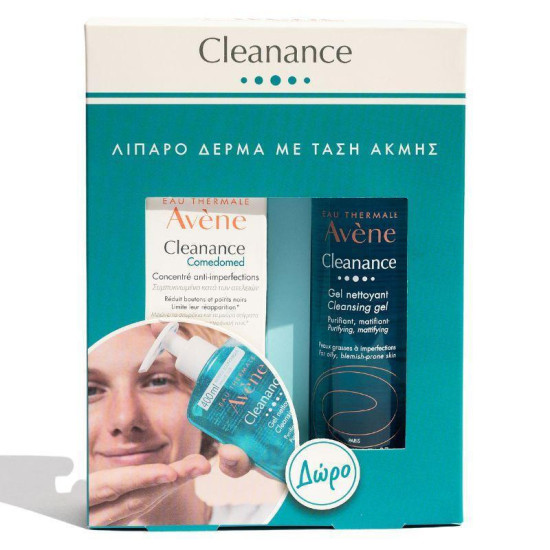 Avene - Promo Cleanance Comedomed Ενυδατική Κρέμα Προσώπου Για Λιπαρό Δέρμα Με Τάση Ακμής - 30ml & Δώρο Cleanance Gel Nettoyant - 100ml