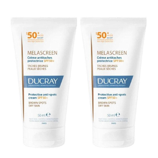Ducray - Melascreen Creme antitaches protectrice Προστατευτική κρέμα κατά των κηλίδων SPF50+ - 2x50ml
