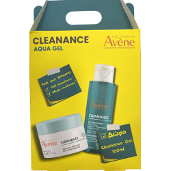 Avene - Promo Cleanance Aqua Gel Mattifying Aqua-Gel Ενυδατική Κρέμα για Δέρμα με Ατέλειες - 50ml & Δώρο Cleansing Gel Aφρώδες Τζελ Καθαρισμού - 100ml