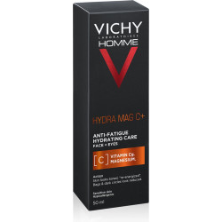 Vichy - Homme Hydra Mag C+ Ενυδατική Κρέμα για την Ευαίσθητη Ανδρική Επιδερμίδα Πρόσωπο Και Μάτια - 50ml