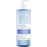 Vichy - Dercos Mineral Soft & Fortyfying Shampoo Απαλό & Δυναμωτικό Σαμπουάν για Καθημερινή Χρήση για Όλη την Οικογένεια - 400ml