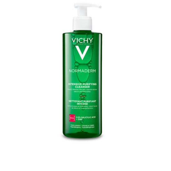 Vichy - Normaderm Intensive Purifying Cleanser Τζελ Εντατικού καθαρισμού προσώπου για λιπαρές επιδερμίδες με τάση ακμής - 400ml