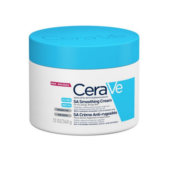 CeraVe - SA Smoothing Cream Ενυδατική Κρέμα με Ουρία για το Ξηρό, Τραχύ Δέρμα - 340gr