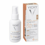 Vichy - Capital Soleil UV Age Daily Tinted Light SPF50+ Λεπτόρευστο Αντηλιακό Προσώπου με χρώμα κατά της φωτογήρανσης - 40ml