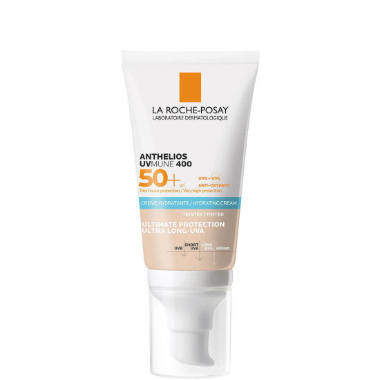 La Roche Posay - Anthelios UVMUNE 400 SPF50+ Tinted Αντηλιακή Ενυδατική Κρέμα Προσώπου με Χρώμα - 50ml