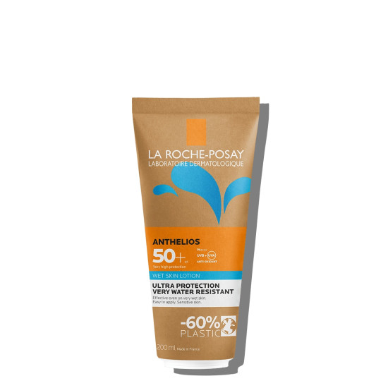 La Roche Posay - Anthelios Wetskin SPF50+ Αντηλιακό Γαλάκτωμα Σώματος Ακόμη και για το Βρεγμένο Δέρμα - 200ml