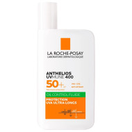 La Roche Posay - Anthelios UVMUNE 400 Oil Control Fluid SPF50+ Λεπτόρρευστη Αντηλιακή Κρέμα Για Λιπαρές Επιδερμίδες για Ματ Αποτέλεσμα - 50ml