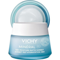 Vichy - Mineral 89 48h Moisture Matte Sorbet Cream Κρέμα-Gel Ενυδάτωσης για Λιπαρή Επιδερμίδα Έως & 48 Ώρες με Ματ Αποτέλεσμα - 50ml