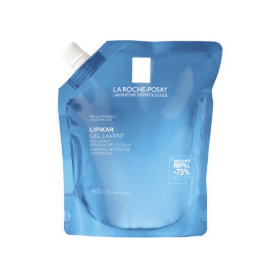 La Roche Posay - Lipikar Gel Lavant Refill Ανταλλακτικό Απαλό Τζελ Καθαρισμού Προσώπου/Σώματος για Ευαίσθητο Δέρμα - 400ml 