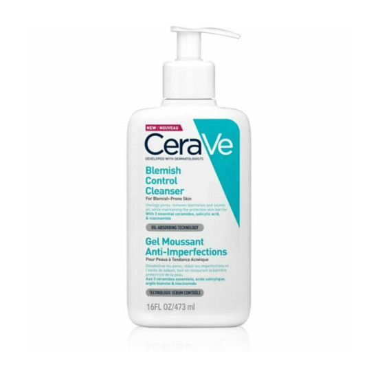 CeraVe - Blemish Control Cleanser Gel Τζελ Καθαρισμού Προσώπου για το Δέρμα με Τάση Ακμής​ - 437ml