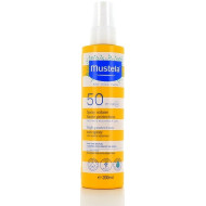 Mustela - Αδιάβροχο Βρεφικό Αντηλιακό Spray High Protection Sun για Πρόσωπο & Σώμα SPF50 - 200ml