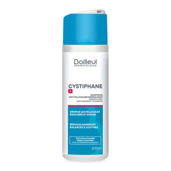 Bailleul - Cystiphane S Normalizing Anti Dandruff Shampoo Σαμπουάν για την ξηρή & λιπαρή πιτυρίδα - 200ml