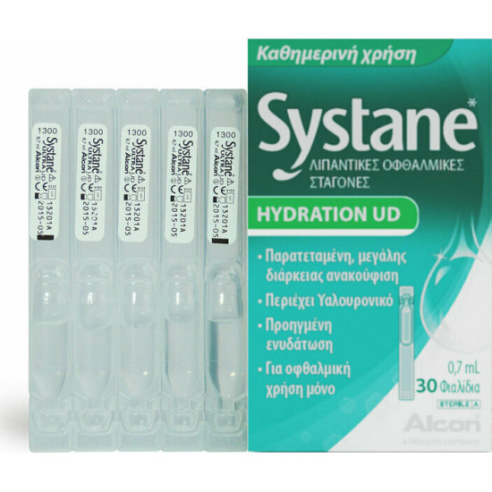 Alcon - Systane Hydration UD Οφθαλμικές Σταγόνες με Υαλουρονικό Οξύ - 30x0.7ml