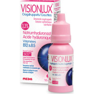 Novax - Pharma Visionlux Plus Οφθαλμικές Σταγόνες με Υαλουρονικό Οξύ για Ξηροφθαλμία - 10ml