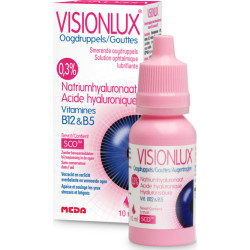 Novax - Pharma Visionlux Plus Οφθαλμικές Σταγόνες με Υαλουρονικό Οξύ για Ξηροφθαλμία - 10ml