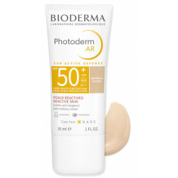 Bioderma - Photoderm AR Anti Redness Cream SPF 50+ Natural Αντηλιακή κρέμα Προσώπου με Φυσικό Χρώμα για Ευαίσθητο Δέρμα με Τάση Προσωρινής ή Μόνιμης Ερυθρότητας - 30ml