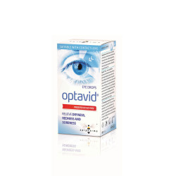 Uplab Pharmaceuticals - Optavid eye drops Οφθαλμικές σταγόνες που ανακουφίζουν από Ξηρότητα, Φλόγωση και Ερεθισμό - 10ml