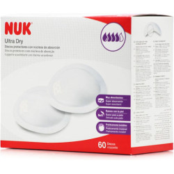 Nuk - Ultra Dry Comfort Επιθέματα Στήθους με Πυρήνα Συγκράτησης της Υγρασίας - 60τμχ