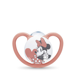 Nuk - Disney Space Πιπίλα Σιλικόνης Χωρίς Κρίκο Minnie Mouse 18-36μηνών - 1τμχ