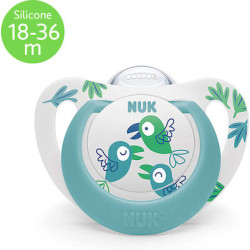 Nuk - Star Ορθοδοντική Πιπίλα (Πουλάκια) 18-36m - 1τμχ