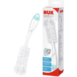 NUK - Βούρτσα καθαρισμού μπιμπερό & θηλής σετ 2 σε 1 - 1τεμ.