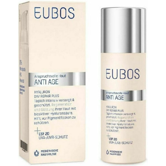 Eubos - Anti age hyaluron day repair plus SPF20 Αντιρυτιδική κρέμα ημέρας με υαλουρονικό οξύ - 50ml
