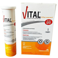 Ambitas - Vital Plus Q10 Effervescent Συμπλήρωμα Διταροφής για Τόνωση και Ενέργεια - 30 αναβράζοντα δισκία