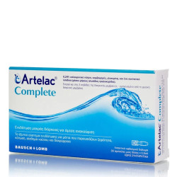 Bausch & Lomb - Artelac Complete Λιπαντικό Οφθαλμικό Διάλυμα Ενυδάτωσης Των Οφθαλμών 0.5 ml - 30αμπούλες