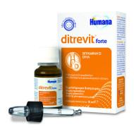 Humana - Ditrevit Forte Συμπλήρωμα Διατροφής Humana Με βιταμίνη D3 & ωμέγα 3 λιπαρά οξέα - 15ml
